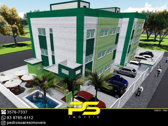 Apartamento com 3 Quartos à Venda, 63 m² em João Paulo Ii - João Pessoa