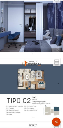 Imagem Apartamento com 2 Quartos à Venda, 54 m² em Centro - Poços De Caldas