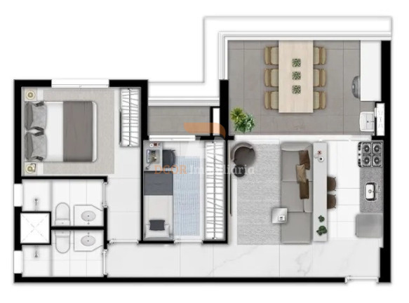 Imagem Apartamento com 2 Quartos à Venda, 59 m² em Santo Amaro - São Paulo Imagem Apartamento com 2 Quartos à Venda, 59 m² em Santo Amaro - São Paulo