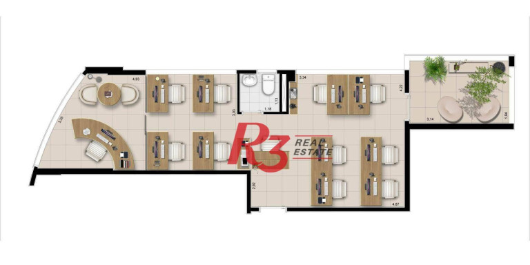 Imagem Sala Comercial à Venda, 30 m² em Ponta Da Praia - Santos