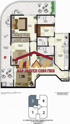 Imagem Apartamento com 2 Quartos à Venda, 105 m² em Braga - Cabo Frio Imagem Apartamento com 2 Quartos à Venda, 105 m² em Braga - Cabo Frio