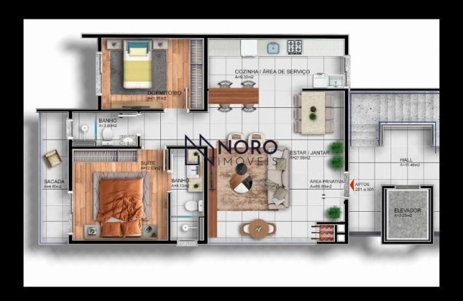Imagem Apartamento com 2 Quartos à Venda, 86 m² em Nossa Senhora De Lourdes - Santa Maria Imagem Apartamento com 2 Quartos à Venda, 86 m² em Nossa Senhora De Lourdes - Santa Maria