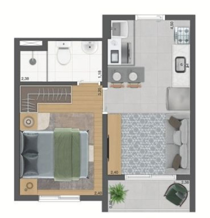 Imagem Apartamento com 1 Quarto à Venda, 27 m² em Campo Belo - São Paulo Imagem Apartamento com 1 Quarto à Venda, 27 m² em Campo Belo - São Paulo