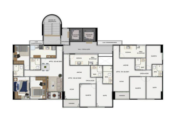 Apartamento com 2 Quartos à Venda, 58 m² em Casa Amarela - Recife