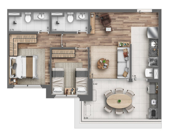 Imagem Apartamento com 2 Quartos à Venda, 85 m² em Jardim Prudência - São Paulo