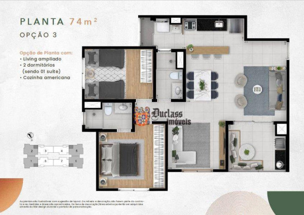 Imagem Apartamento com 3 Quartos à Venda, 74 m² em Parque Rural Fazenda Santa Cândida - Campinas Imagem Apartamento com 3 Quartos à Venda, 74 m² em Parque Rural Fazenda Santa Cândida - Campinas