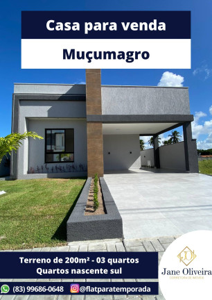 Casa com 3 Quartos à Venda, 100 m² em Muçumagro - João Pessoa