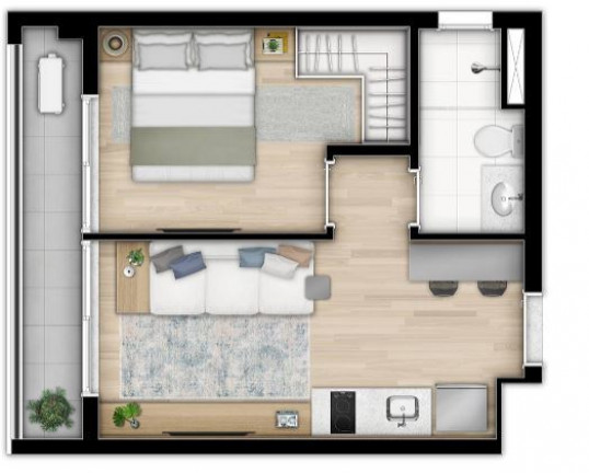 Imagem Studio com 1 Quarto à Venda, 25 m² em Butantã - São Paulo