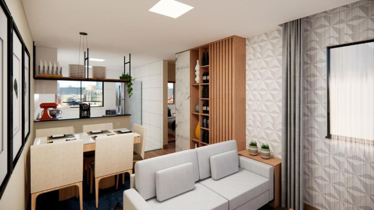 Imagem Apartamento com 2 Quartos à Venda, 52 m² em Arvoredo - Contagem