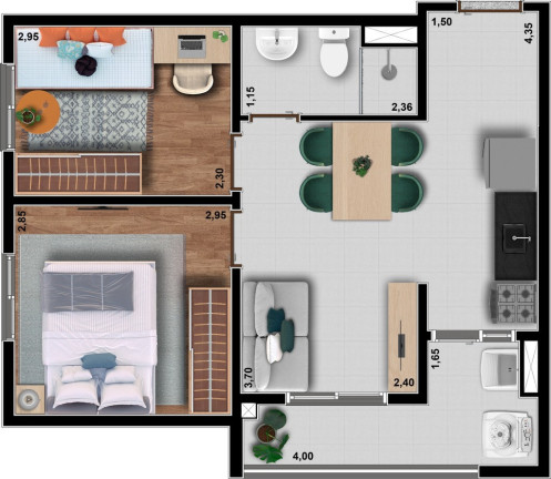 Imagem Apartamento com 2 Quartos à Venda, 55 m² em Nossa Senhora Do ó - São Paulo