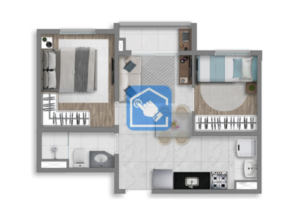 Apartamento com 2 Quartos à Venda, 36 m² em Barra Funda - São Paulo