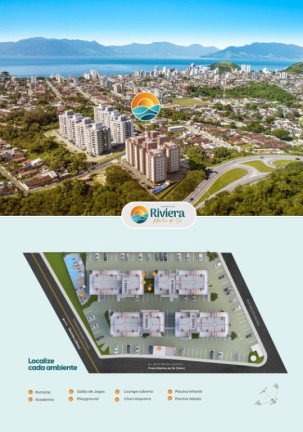 Apartamento com 2 Quartos à Venda, 61 m² em Jardim Casa Branca - Caraguatatuba