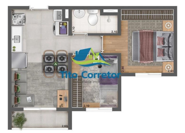 Imagem Apartamento com 1 Quarto à Venda, 26 m² em Barra Funda - São Paulo