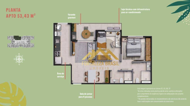 Imagem Imóvel com 2 Quartos à Venda, 53 m² em Presidente Kennedy - Fortaleza Imagem Imóvel com 2 Quartos à Venda, 53 m² em Presidente Kennedy - Fortaleza