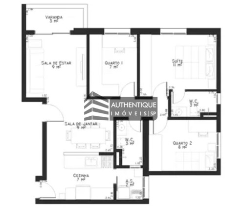 Imagem Apartamento com 3 Quartos à Venda, 93 m² em Lauzane Paulista - São Paulo