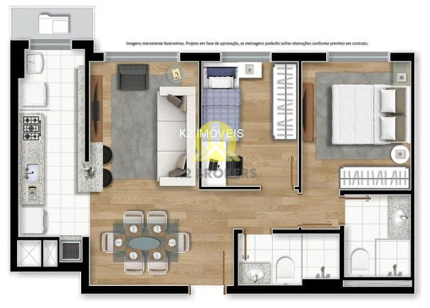 Imagem Apartamento com 2 Quartos à Venda, 56 m² em Santo Inácio - Curitiba Imagem Apartamento com 2 Quartos à Venda, 56 m² em Santo Inácio - Curitiba