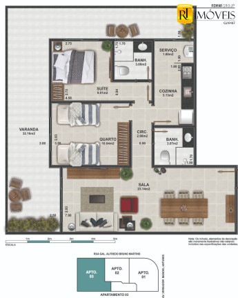 Imagem Apartamento com 1 Quarto à Venda, 55 m² em Braga - Cabo Frio Imagem Apartamento com 1 Quarto à Venda, 55 m² em Braga - Cabo Frio