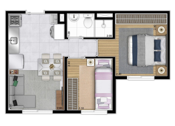 Imagem Apartamento com 2 Quartos à Venda, 32 m² em Guaianases - São Paulo Imagem Apartamento com 2 Quartos à Venda, 32 m² em Guaianases - São Paulo