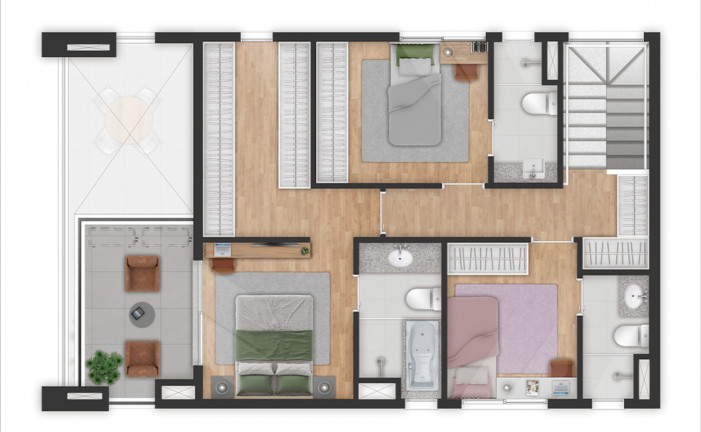 Imagem Imóvel com 3 Quartos à Venda, 124 m² em Jardim Das Acácias - São Paulo