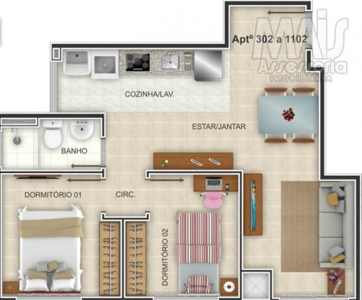 Imagem Apartamento com 2 Quartos à Venda, 54 m² em Guarani - Novo Hamburgo Imagem Apartamento com 2 Quartos à Venda, 54 m² em Guarani - Novo Hamburgo