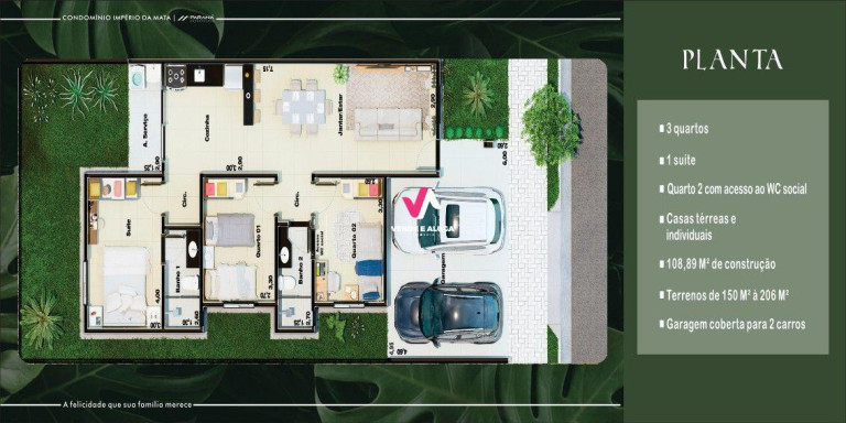 Imagem Casa com 3 Quartos à Venda,  em Jardim Imperial - Cuiabá