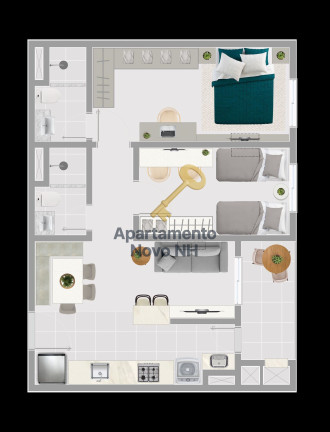 Imagem Apartamento com 2 Quartos à Venda, 58 m² em Primavera - Novo Hamburgo Imagem Apartamento com 2 Quartos à Venda, 58 m² em Primavera - Novo Hamburgo