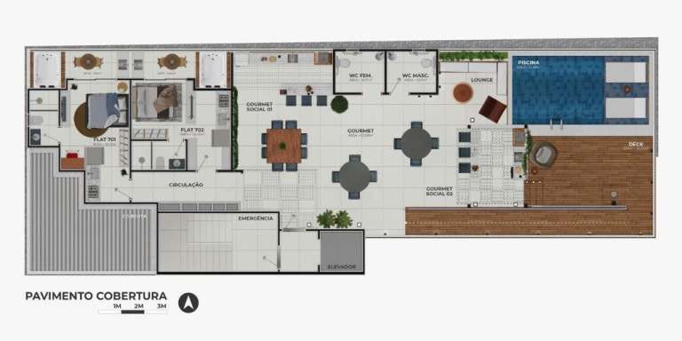 Imagem Apartamento com 1 Quarto à Venda, 23 m² em Jardim Oceania - João Pessoa