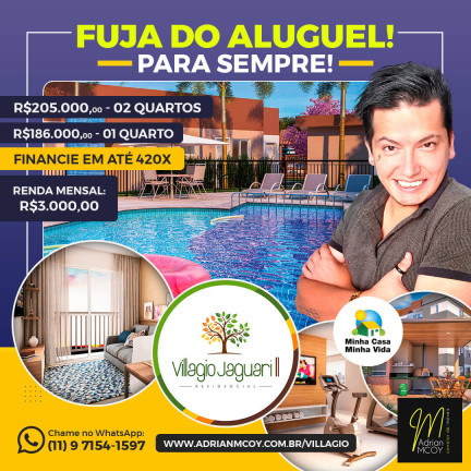 Apartamento com 2 Quartos à Venda, 48 m² em Jardim Santa Rita De Cássia - Bragança Paulista