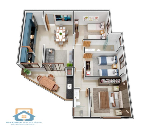 Imagem Apartamento com 3 Quartos à Venda, 80 m² em Iguaçu - Ipatinga Imagem Apartamento com 3 Quartos à Venda, 80 m² em Iguaçu - Ipatinga
