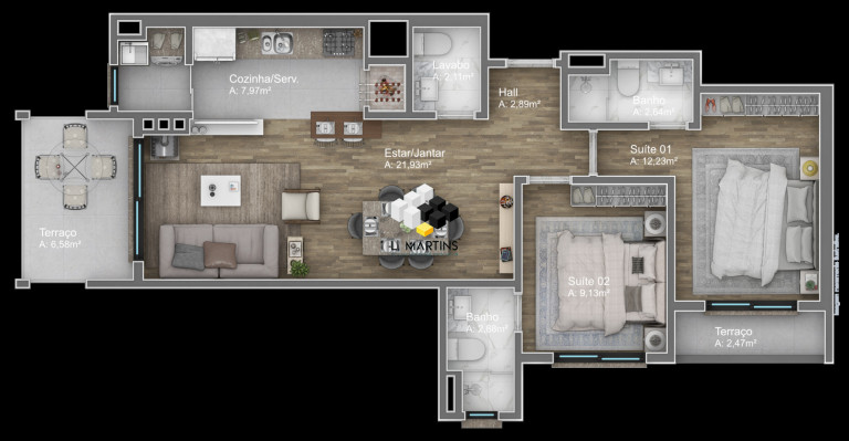 Imagem Apartamento com 2 Quartos à Venda, 78 m² em Avenida Central - Gramado Imagem Apartamento com 2 Quartos à Venda, 78 m² em Avenida Central - Gramado