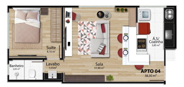 Imagem Imóvel com 1 Quarto à Venda, 42 m² em Mata Da Praia - Vitória Imagem Imóvel com 1 Quarto à Venda, 42 m² em Mata Da Praia - Vitória
