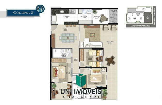 Imagem Apartamento com 3 Quartos à Venda, 123 m² em Praia Do Morro - Guarapari Imagem Apartamento com 3 Quartos à Venda, 123 m² em Praia Do Morro - Guarapari