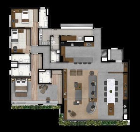 Imagem Apartamento com 4 Quartos à Venda, 201 m² em Brooklin Novo - São Paulo