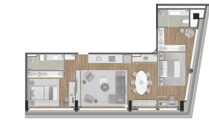 Imagem Apartamento com 1 Quarto à Venda, 103 m² em Itaim Bibi - São Paulo