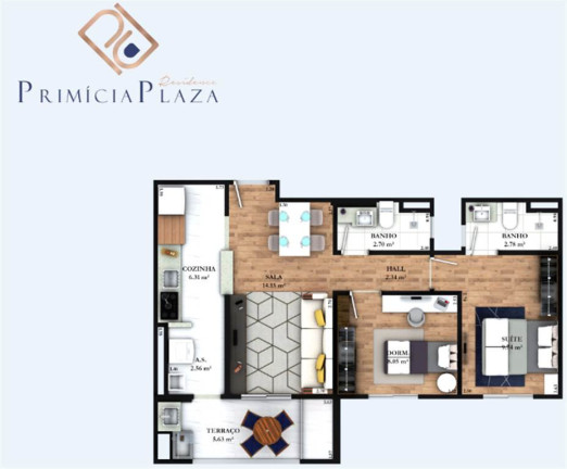 Imagem Apartamento com 2 Quartos à Venda, 64 m² em Guilhermina - Praia Grande