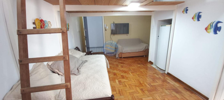 Imagem Kitnet com 1 Quarto à Venda, 30 m² em Boqueirão - Santos Imagem Kitnet com 1 Quarto à Venda, 30 m² em Boqueirão - Santos