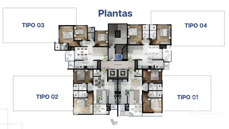 Imagem Apartamento com 2 Quartos à Venda, 70 m² em Morretes - Itapema