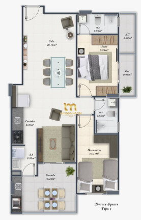 Imagem Apartamento com 1 Quarto à Venda, 63 m² em Tupi - Praia Grande Imagem Apartamento com 1 Quarto à Venda, 63 m² em Tupi - Praia Grande