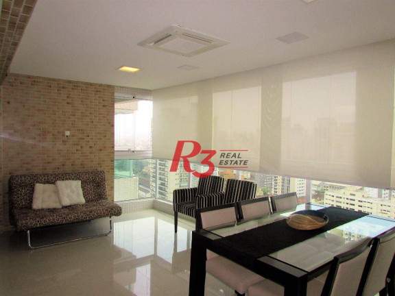 Imagem Apartamento com 3 Quartos para Alugar, 178 m² em Gonzaga - Santos Imagem Apartamento com 3 Quartos para Alugar, 178 m² em Gonzaga - Santos