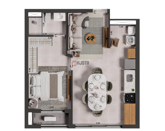 Imagem Apartamento com 1 Quarto à Venda, 48 m² em Vila Sinibaldi - São José Do Rio Preto Imagem Apartamento com 1 Quarto à Venda, 48 m² em Vila Sinibaldi - São José Do Rio Preto