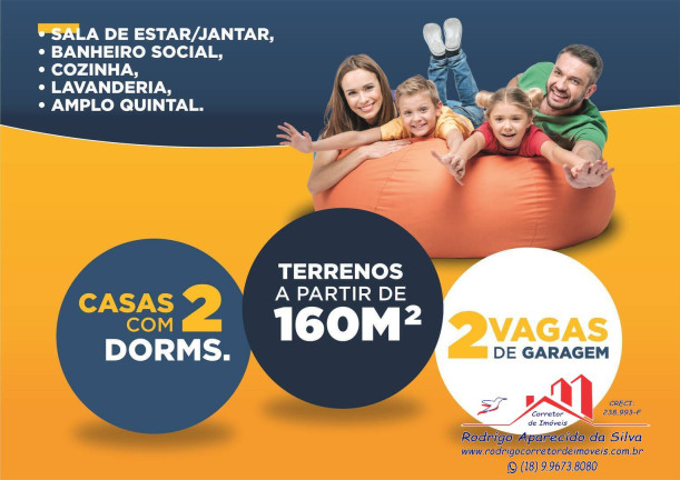Imagem Casa com 2 Quartos à Venda, 160 m² em Residencial Dos Parques - Birigui
