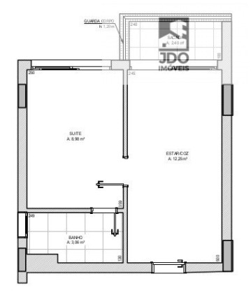 Imagem Apartamento com 1 Quarto à Venda, 33 m² em Portão - Curitiba Imagem Apartamento com 1 Quarto à Venda, 33 m² em Portão - Curitiba