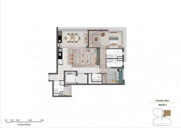 Imagem Apartamento com 2 Quartos à Venda, 102 m² em Moema - São Paulo
