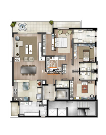 Apartamento com 3 Quartos à Venda, 206 m² em Exposição - Caxias Do Sul