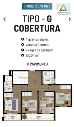Imagem Cobertura com 4 Quartos à Venda, 150 m² em São Mateus - Juiz De Fora