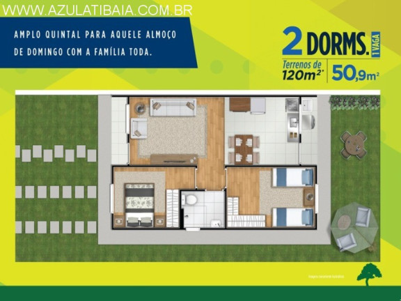 Imagem Casa com 2 Quartos à Venda, 50 m² em Caetetuba - Atibaia