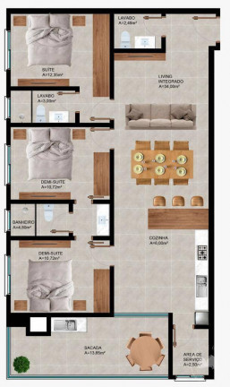 Imagem Apartamento com 2 Quartos à Venda, 71 m² em Balneário Perequê - Porto Belo Imagem Apartamento com 2 Quartos à Venda, 71 m² em Balneário Perequê - Porto Belo