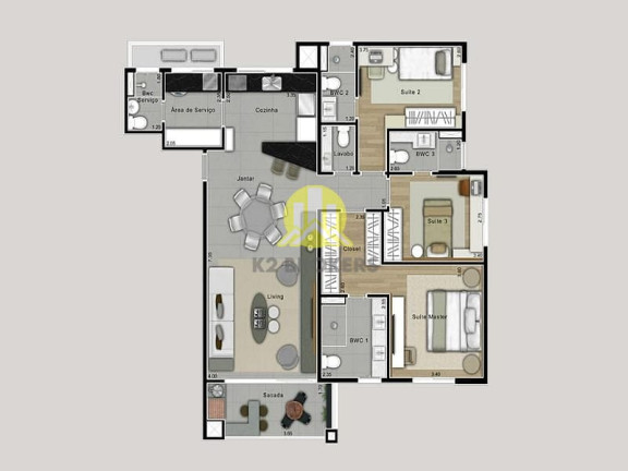 Imagem Apartamento com 3 Quartos à Venda, 129 m² em Bigorrilho - Curitiba Imagem Apartamento com 3 Quartos à Venda, 129 m² em Bigorrilho - Curitiba