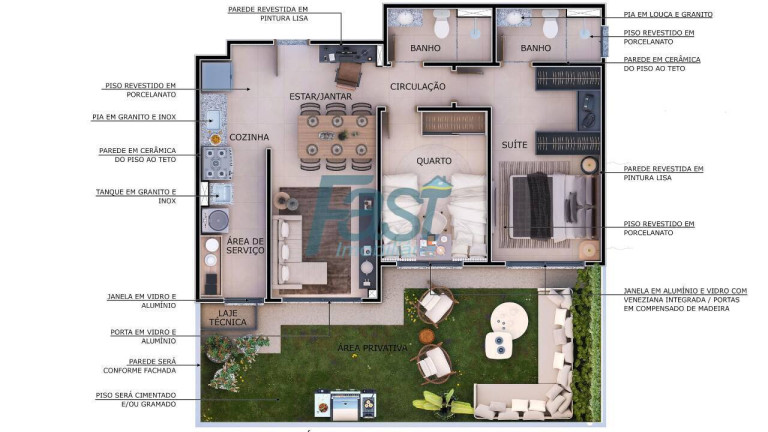 Imagem Apartamento com 2 Quartos à Venda, 50 m² em Despraiado - Cuiabá