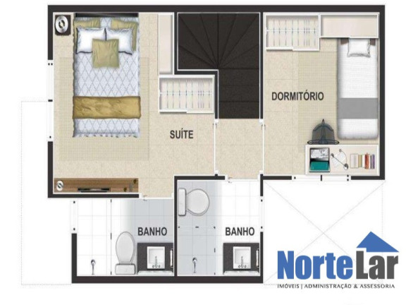 Imagem Casa de Condomínio com 2 Quartos à Venda, 59 m² em Tremembé - São Paulo
